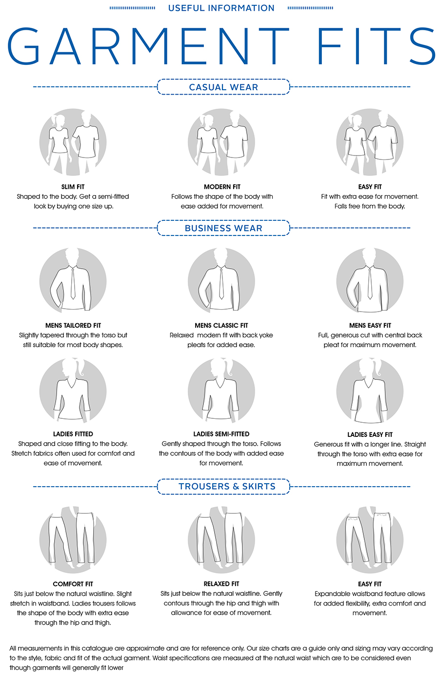 Biz Collection Size Chart